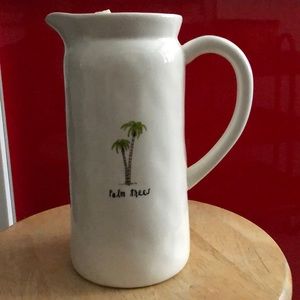 Rae Dunn Palm Trees Pitcher